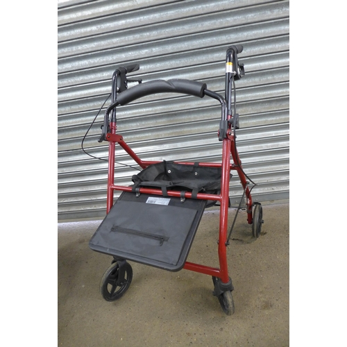 2288 - A Drive wheelchair, Lomax wheelchair and an unbranded walking assistant