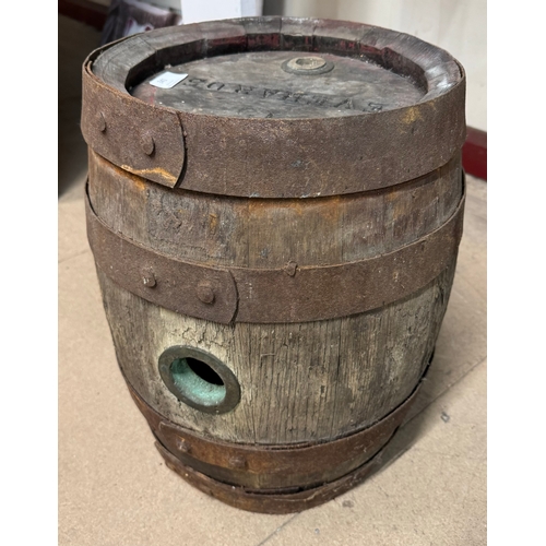 341 - An oak whisky barrel