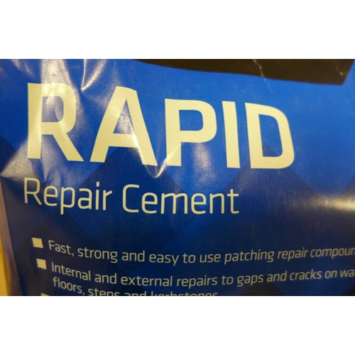 2310 - 4 x 6kg bags of Everbuild jetcem rapid repair cement