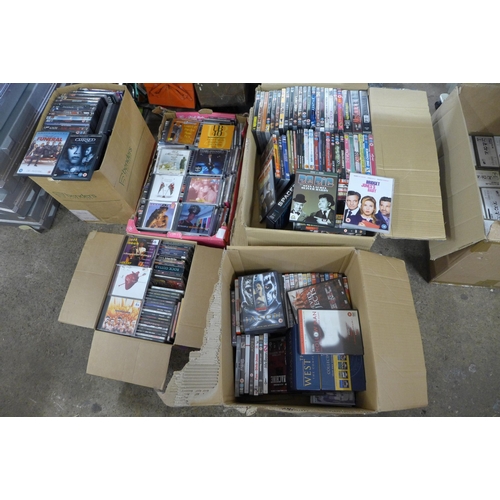 2327 - Approx. 400 assorted CD's and DVD's