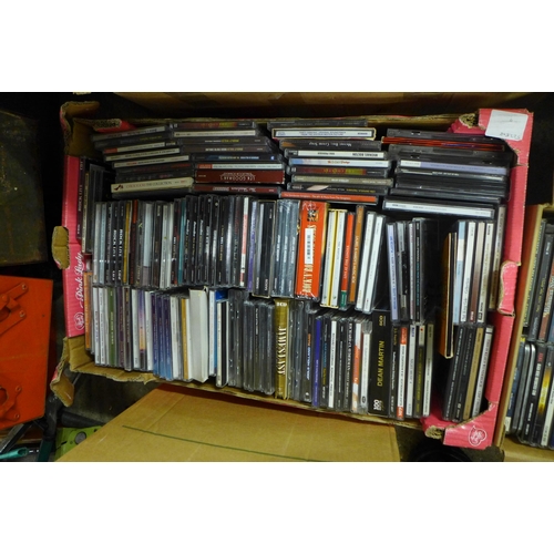 2327 - Approx. 400 assorted CD's and DVD's