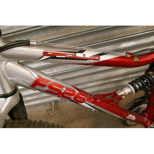 2156 - An Apollo FS26* full suspension aluminium framed mountain bike