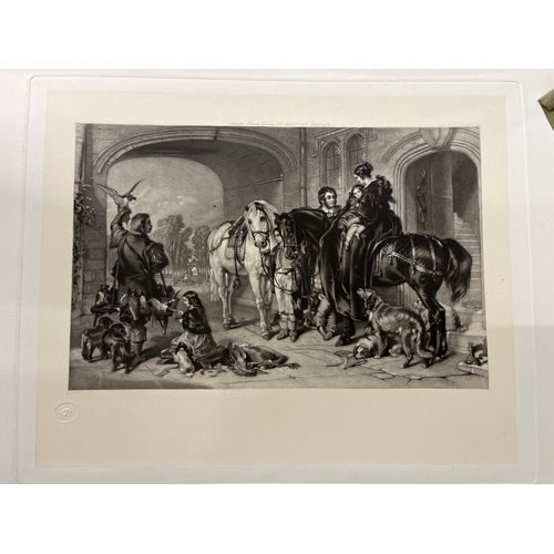 362 - A folio of Sir Edwin Landseer prints, including 21 plates.