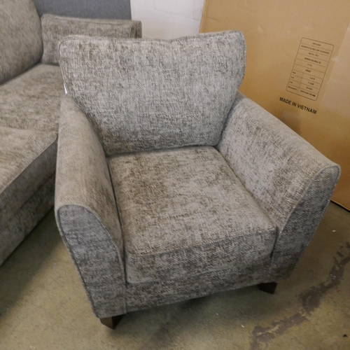 1541 - A mink hopsack sofa and chair