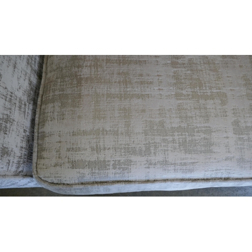 1566 - A Barker & Stonehouse mink upholstered three seater sofa - damaged support rail