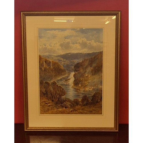 5 - Herbert Moxon Cook (1844-1928), The River Wye from Symonds Yat, watercolour, signed lower left, 61 x... 