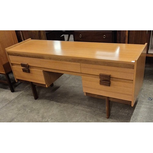 77 - A teak desk