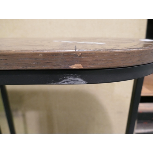 1421 - Rio Weathered Ash/Black Console Table - Marked, Original RRP £199.99 + VAT (322-161) *This lot is su... 