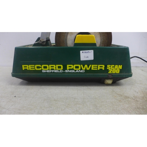 2021 - A Record Power SCAN200 240v whet wheel electric tool sharpener