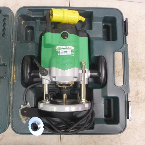 2025 - A Hitachi M12VE 110V router with tool case
