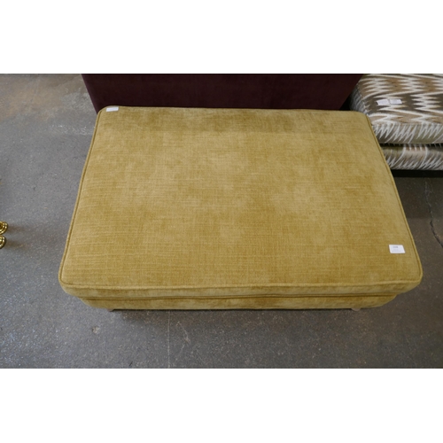 1447 - A mustard upholstered footstool