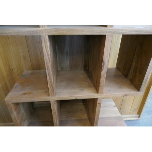 1463 - A hardwood cube shelving unit  *This lot is subject to VAT