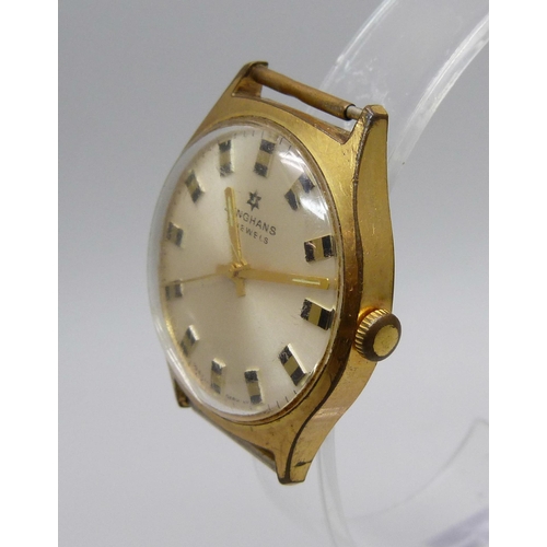 1031 - A German made manual wind Junghans 17 jewel wristwatch, 33mm case, (small crack in the watch glass)