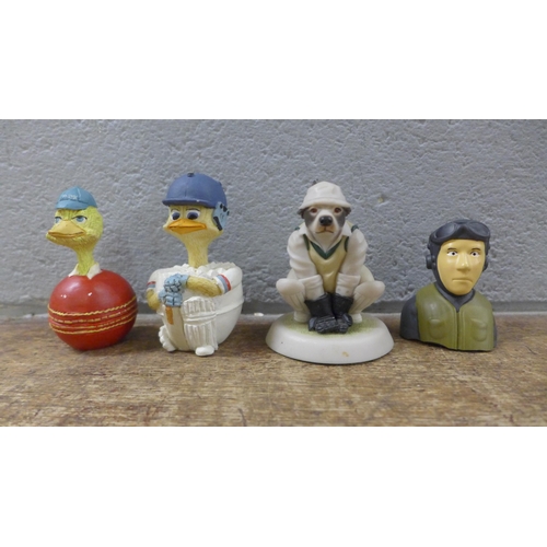 1085 - Regency Fine Arts cricket player figures, other resin figures and ornaments **PLEASE NOTE THIS LOT I... 