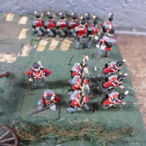 1124 - War gaming Napoleonic re-enactment boards, some loose **PLEASE NOTE THIS LOT IS NOT ELIGIBLE FOR IN-... 