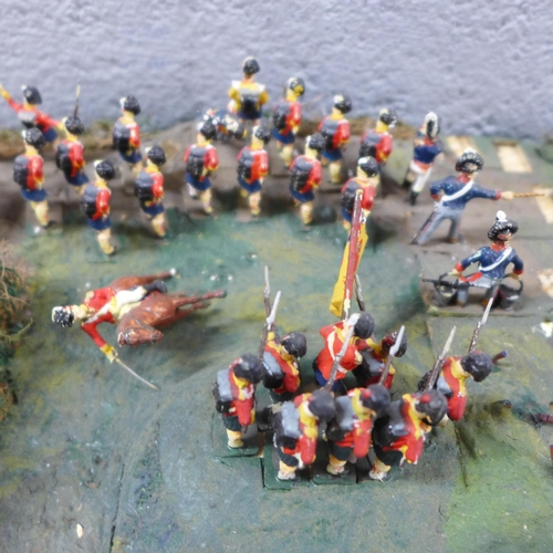 1124 - War gaming Napoleonic re-enactment boards, some loose **PLEASE NOTE THIS LOT IS NOT ELIGIBLE FOR IN-... 