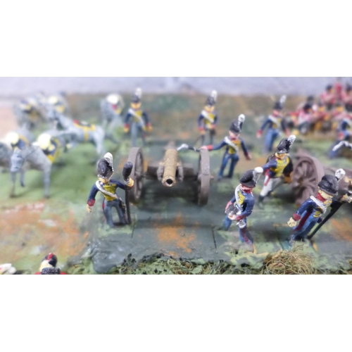 1124 - War gaming Napoleonic re-enactment boards, some loose **PLEASE NOTE THIS LOT IS NOT ELIGIBLE FOR IN-... 