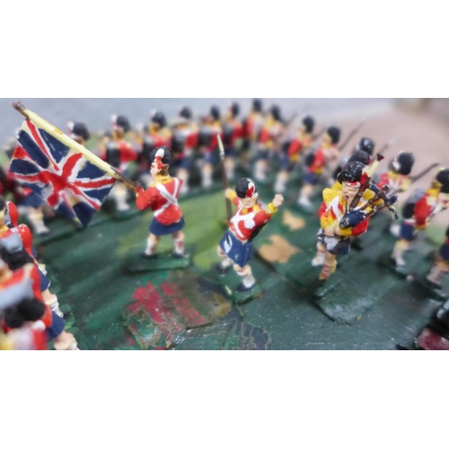 1124 - War gaming Napoleonic re-enactment boards, some loose **PLEASE NOTE THIS LOT IS NOT ELIGIBLE FOR IN-... 