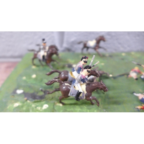 1124 - War gaming Napoleonic re-enactment boards, some loose **PLEASE NOTE THIS LOT IS NOT ELIGIBLE FOR IN-... 