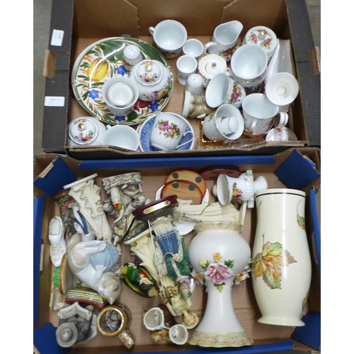 1134 - Two boxes of decorative china **PLEASE NOTE THIS LOT IS NOT ELIGIBLE FOR IN-HOUSE POSTING AND PACKIN... 