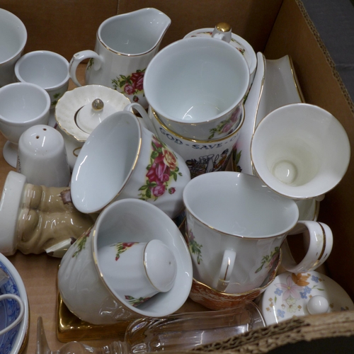 1134 - Two boxes of decorative china **PLEASE NOTE THIS LOT IS NOT ELIGIBLE FOR IN-HOUSE POSTING AND PACKIN... 