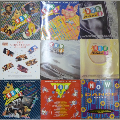 1142 - Two boxes of Now That's What I Call Music LP records including many duplicates **PLEASE NOTE THIS LO... 