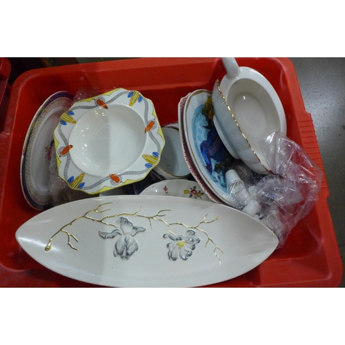 1144 - Six boxes of mixed china and plated ware **PLEASE NOTE THIS LOT IS NOT ELIGIBLE FOR IN-HOUSE POSTING... 