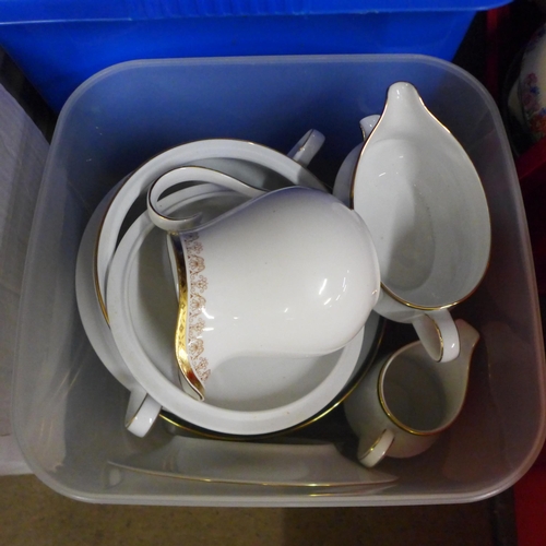 1144 - Six boxes of mixed china and plated ware **PLEASE NOTE THIS LOT IS NOT ELIGIBLE FOR IN-HOUSE POSTING... 