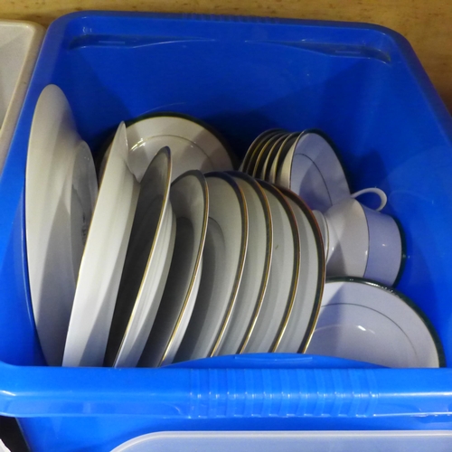 1144 - Six boxes of mixed china and plated ware **PLEASE NOTE THIS LOT IS NOT ELIGIBLE FOR IN-HOUSE POSTING... 