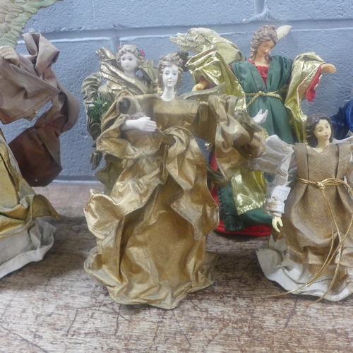 1147 - Seven Clothtique original models of angels, an Italian 'Gloria' angel and a crystal angel **PLEASE N... 
