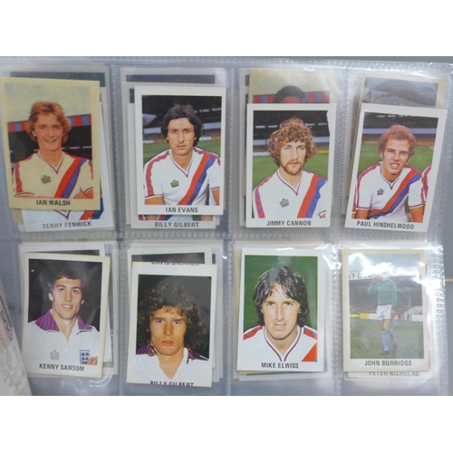 617 - Football trade cards, Crystal Palace collection, 240*