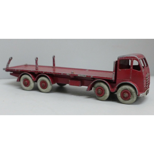 637 - Four Dinky Toys Foden trucks, lacking some tyres