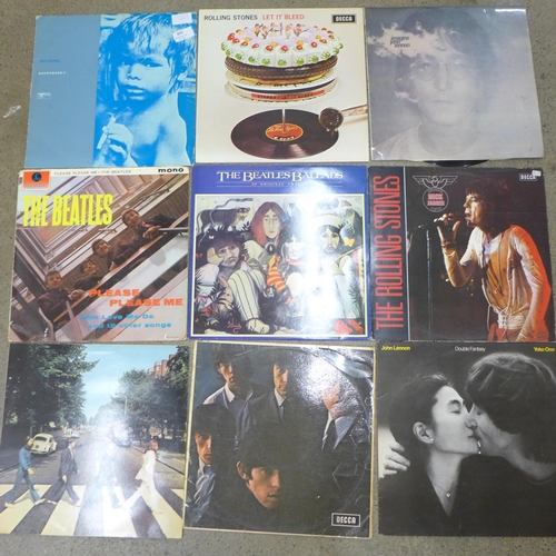 693 - The Beatles, Beatle solo, Rolling Stones, Who LP records