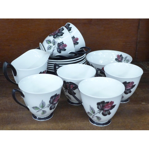 697 - A Royal Albert Masquerade bone china part tea set