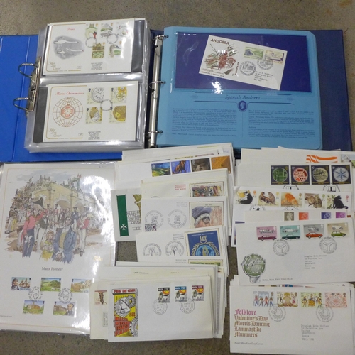 715 - A box of First Day Covers in albums and loose