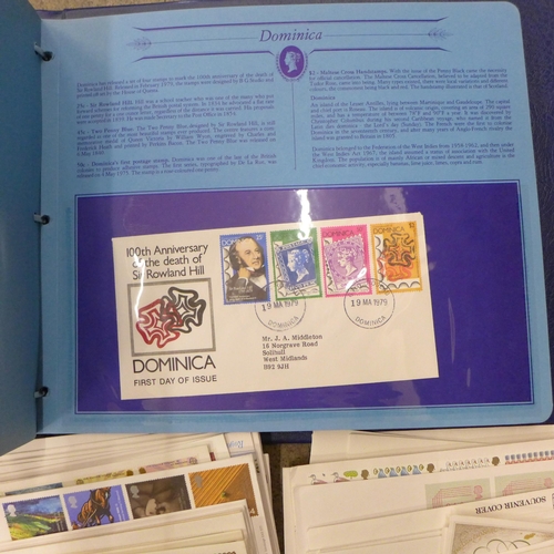715 - A box of First Day Covers in albums and loose