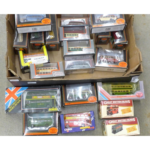 717 - Corgi, Solido and other die-cast model vehicles, all boxed including Solido Green Line double decker