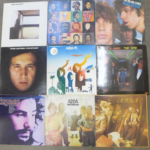 720 - Sixteen LP records, various, mostly 1970s