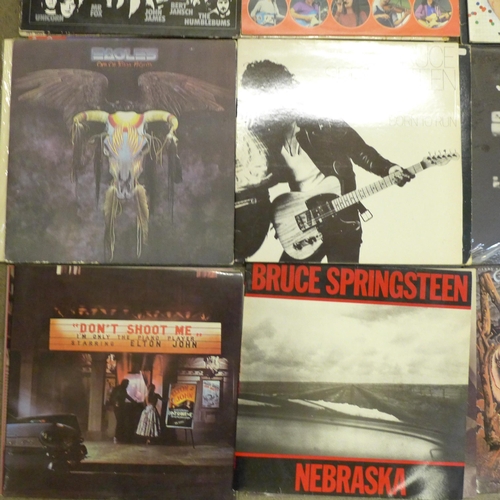 753 - LP records including Elvis Presley, Paul Simon, Elton John, Queen, ELO, Bert Jansch, etc.