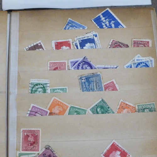 754 - A box of stamps, covers, etc.