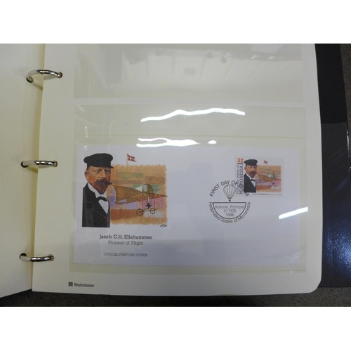 756 - Three albums of Aviation Heritage First Day Covers and coin covers