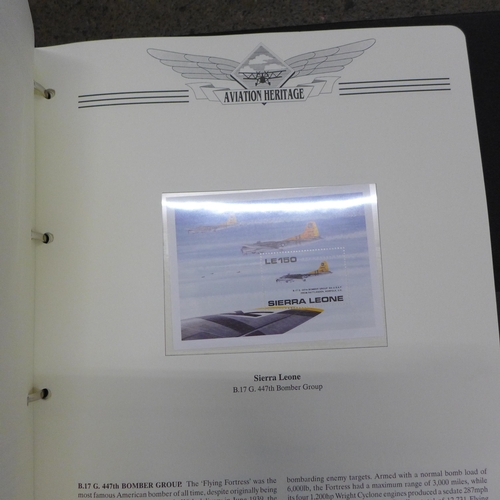 756 - Three albums of Aviation Heritage First Day Covers and coin covers