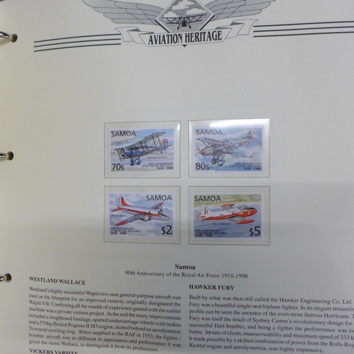 756 - Three albums of Aviation Heritage First Day Covers and coin covers