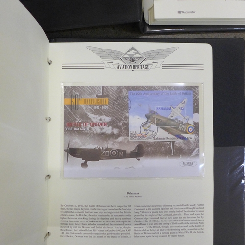 756 - Three albums of Aviation Heritage First Day Covers and coin covers