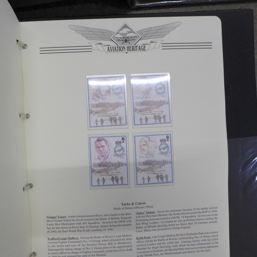 756 - Three albums of Aviation Heritage First Day Covers and coin covers