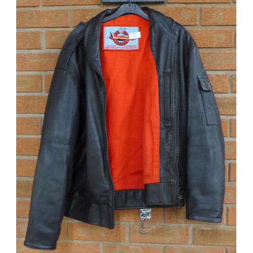 771 - A Red Arrows leather flying jacket