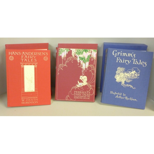 777 - Three Folio Society books in slipcases, Hans Anderson's Fairy Tales, illustrated by W Heath Robinson... 