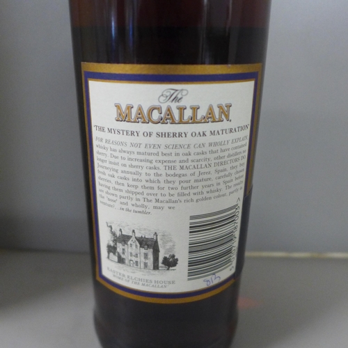 802 - One bottle, The Macallan Single Highland Malt Scotch Whisky, 1983, 18 years old