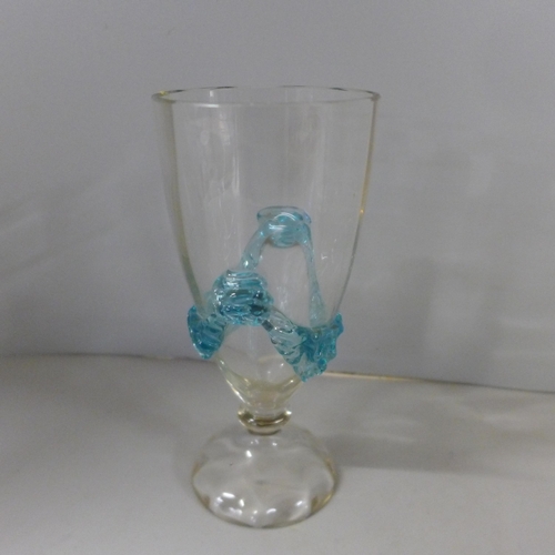 804 - A Venetian claret jug, wine glass and one other crystal decanter **PLEASE NOTE THIS LOT IS NOT ELIGI... 