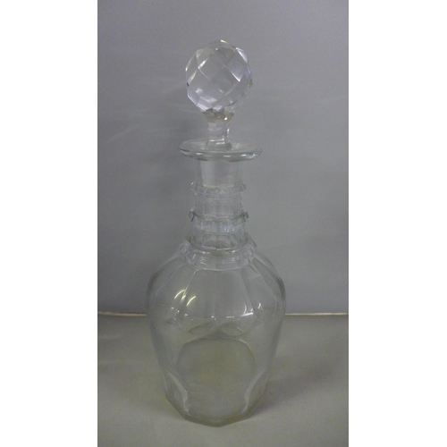 804 - A Venetian claret jug, wine glass and one other crystal decanter **PLEASE NOTE THIS LOT IS NOT ELIGI... 